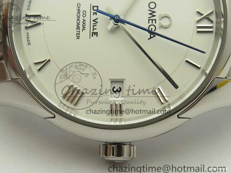 0512 De Ville Hour Vision 41mm SS VSF 1:1 Best Edition White Dial on SS Bracelet A8500 Super Clone Casual 7946
